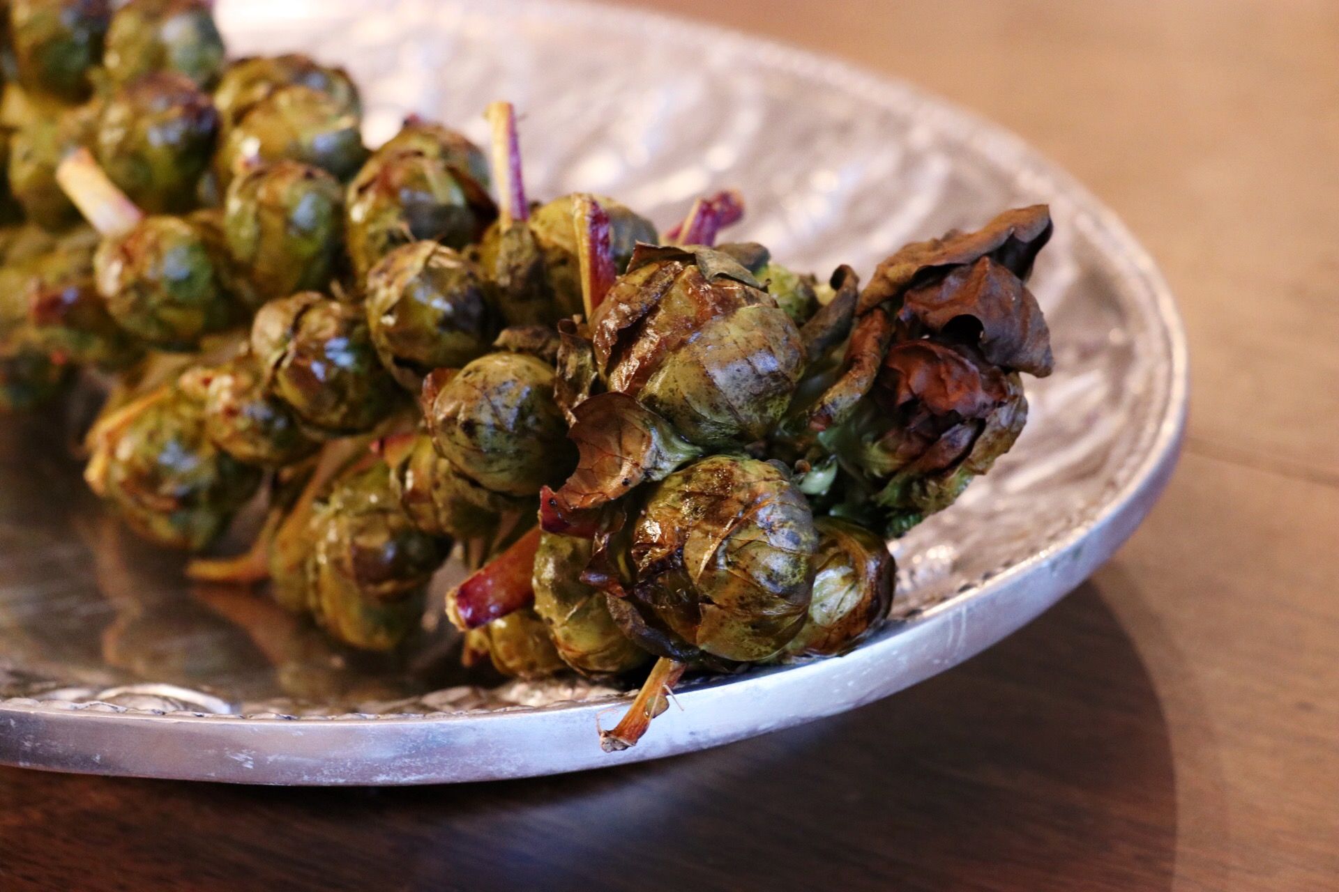 Roasted Brussels Sprouts On The Stalk! Forkly