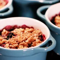 Gluten Free, Dairy Free, Low Calorie Berry Crumble