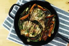 One Skillet Pork Chop & Veggie Dinner