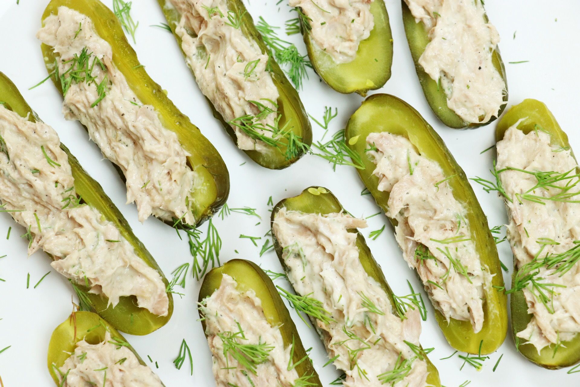 LowCarb Keto Tuna Pickle Boats Forkly