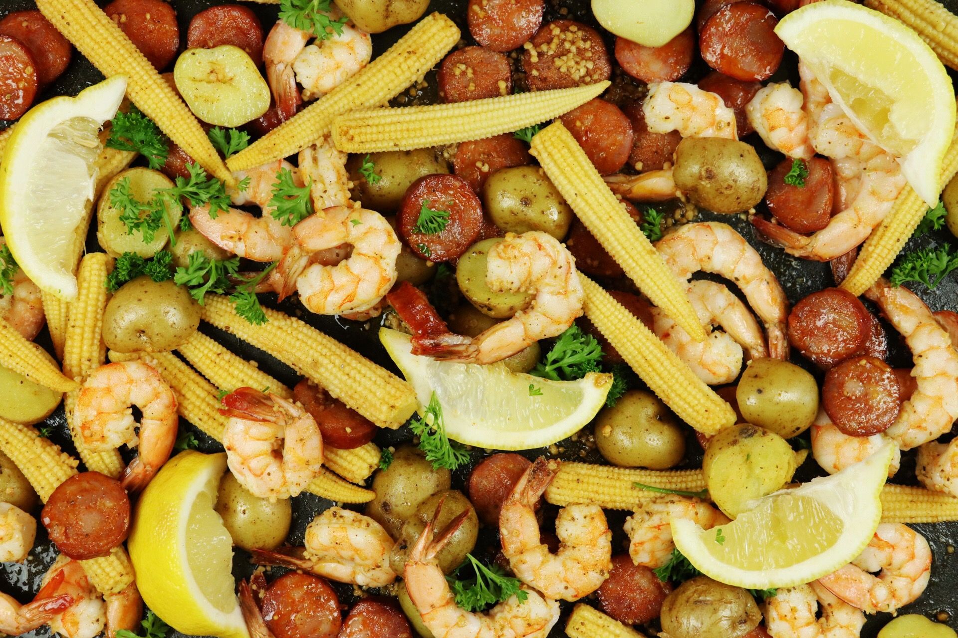 Sheet Pan No-Mess Shrimp Boil - Forkly