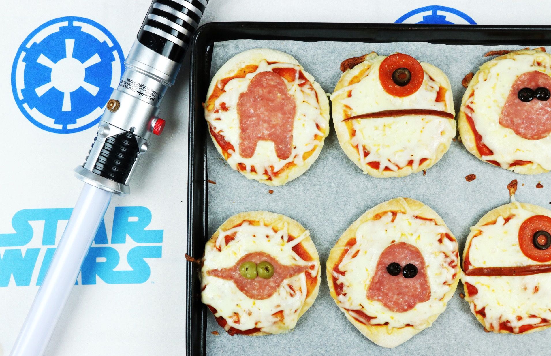 Star Wars Mini Pizzas Forkly