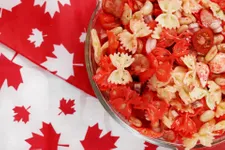 Canada Day Firecracker Pasta Salad