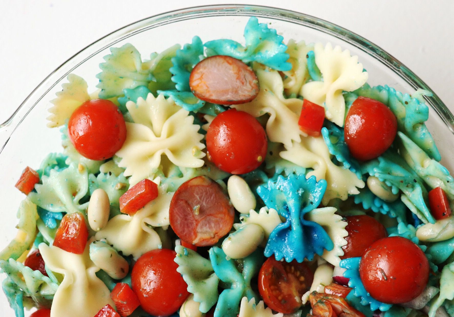 Red, White & Blue Firecracker Pasta Salad Forkly
