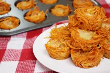 Leftover Spaghetti Nests