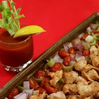 Bloody Mary Sheet Pan Chicken Dinner