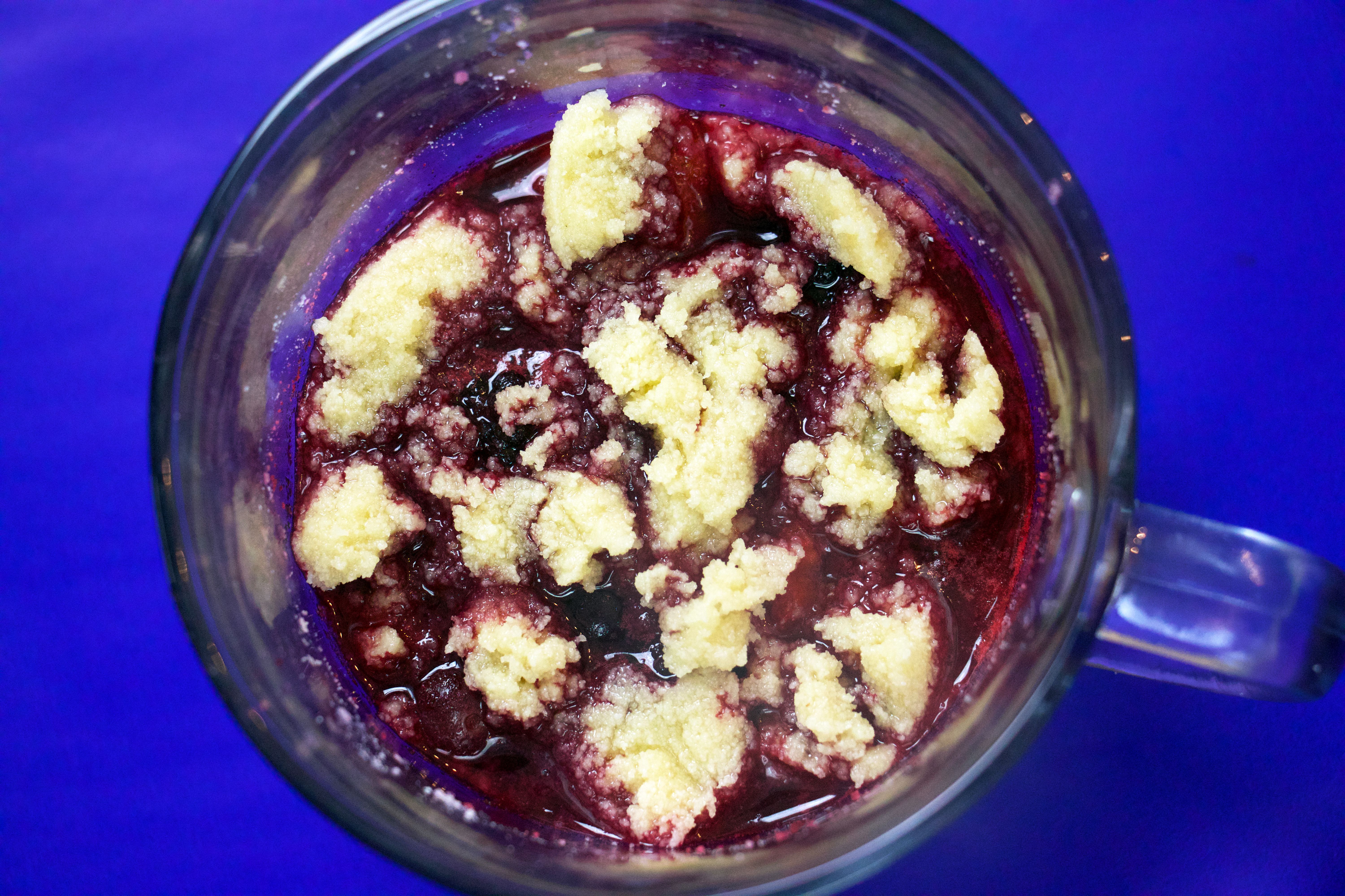 Mixed Berry Keto Cobbler for One (or Two) Forkly
