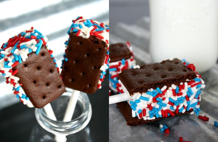 July 4th ice cream sandwiches