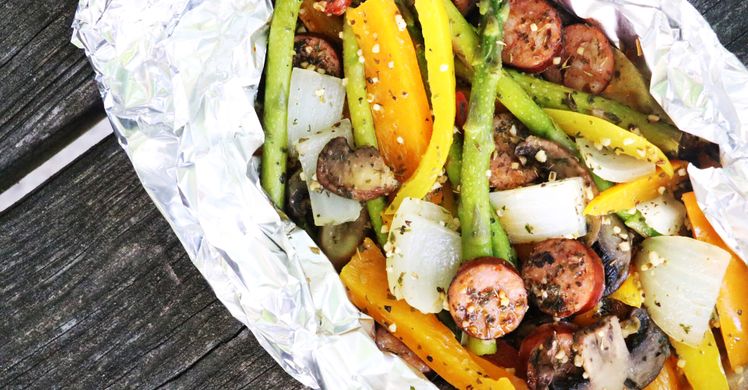 Low Carb Keto Italian Sausage And Veggie Foil Packets Forkly