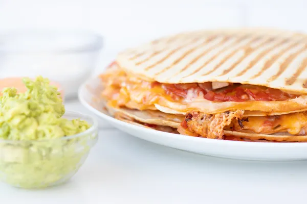 Easy Weeknight Leftover Chicken Quesadillas