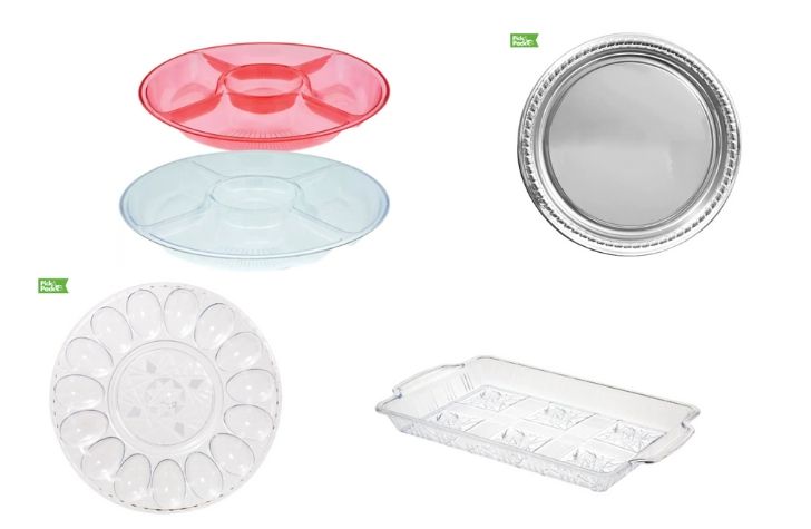 clear plastic plates dollar tree