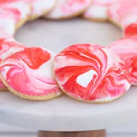 Easy Canada Day Marbled Sugar Cookie Hack