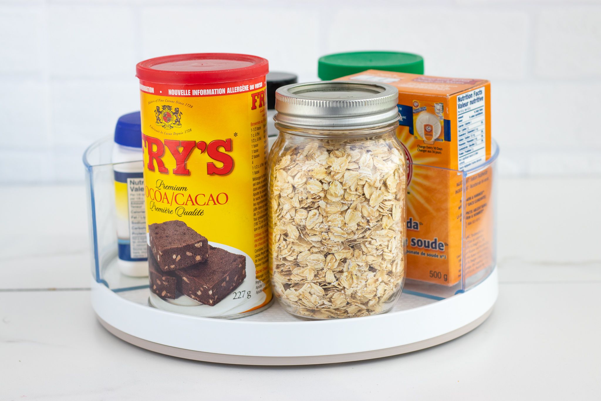 Lazy Susan DIY Hack Baking Essentials Forkly