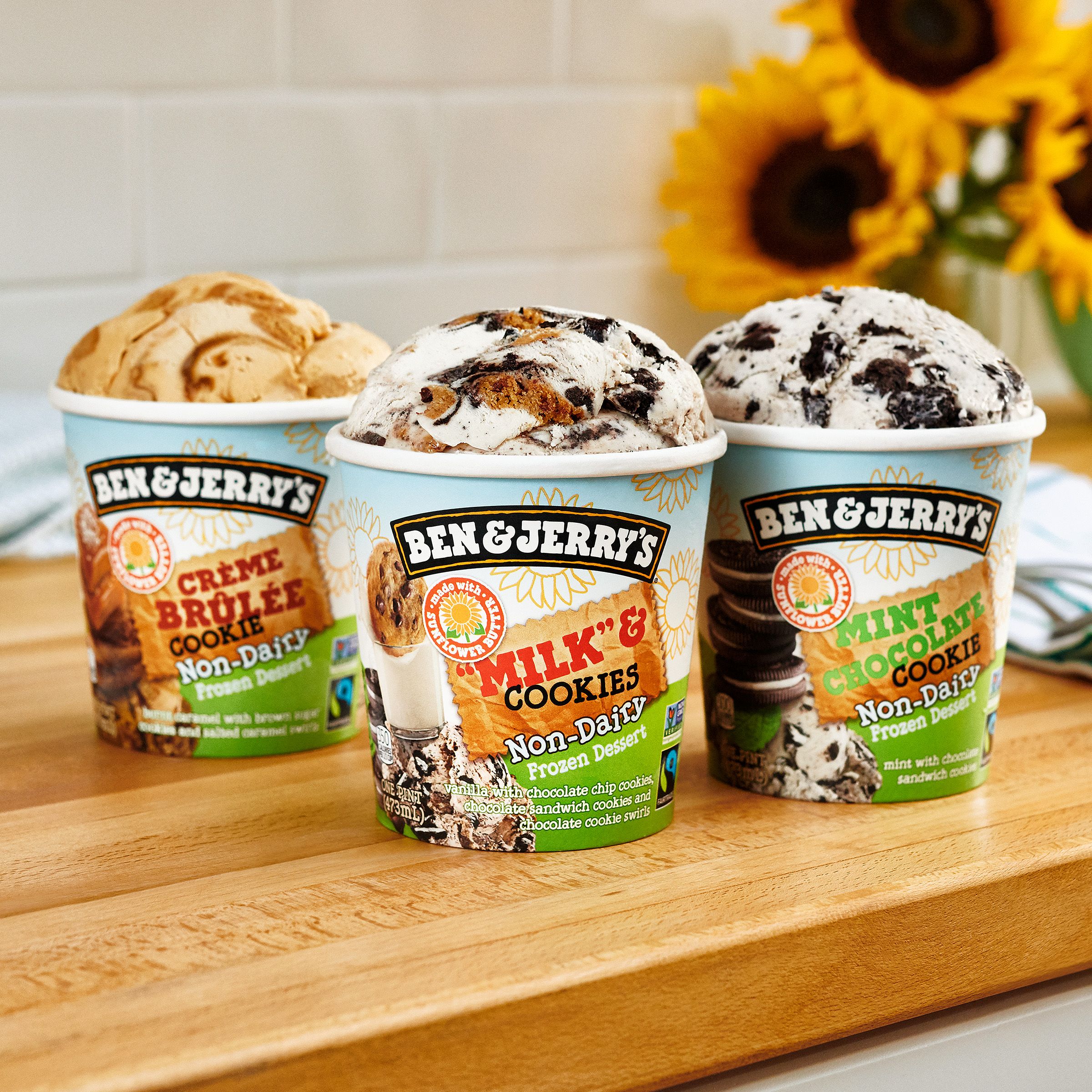 Ben & Jerry's Unveils New Sunflower ButterBased NonDairy Flavors Forkly