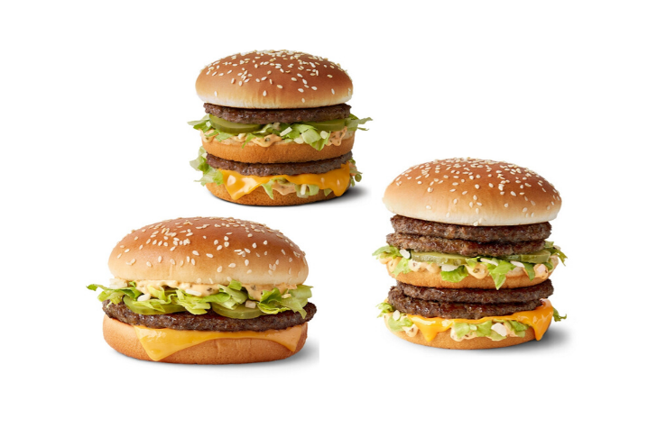 McDonald s Now Offers The Big Mac Burger In 3 Sizes Forkly
