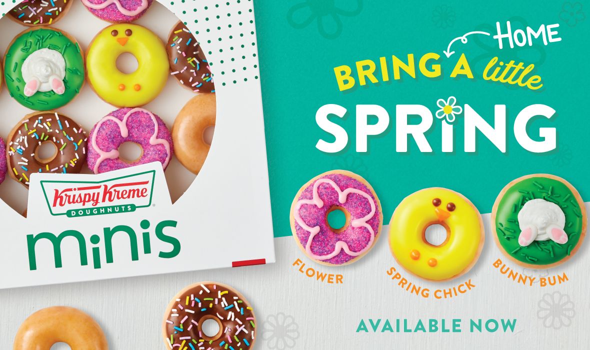 Krispy Kreme Unveils 3 New Mini Spring Doughnuts Forkly