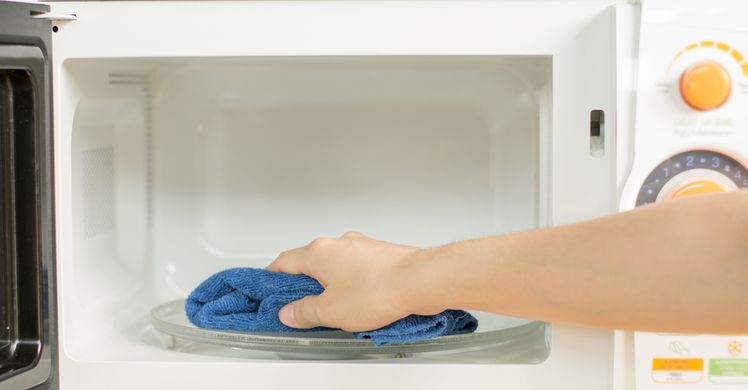 sanitize microwave